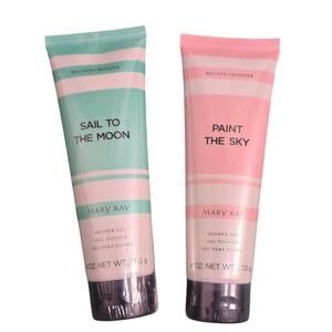 Mary Kay Believe + Wonder Shower Gel Sail To The Moon Paint The Sky 4 oz Set NEW
